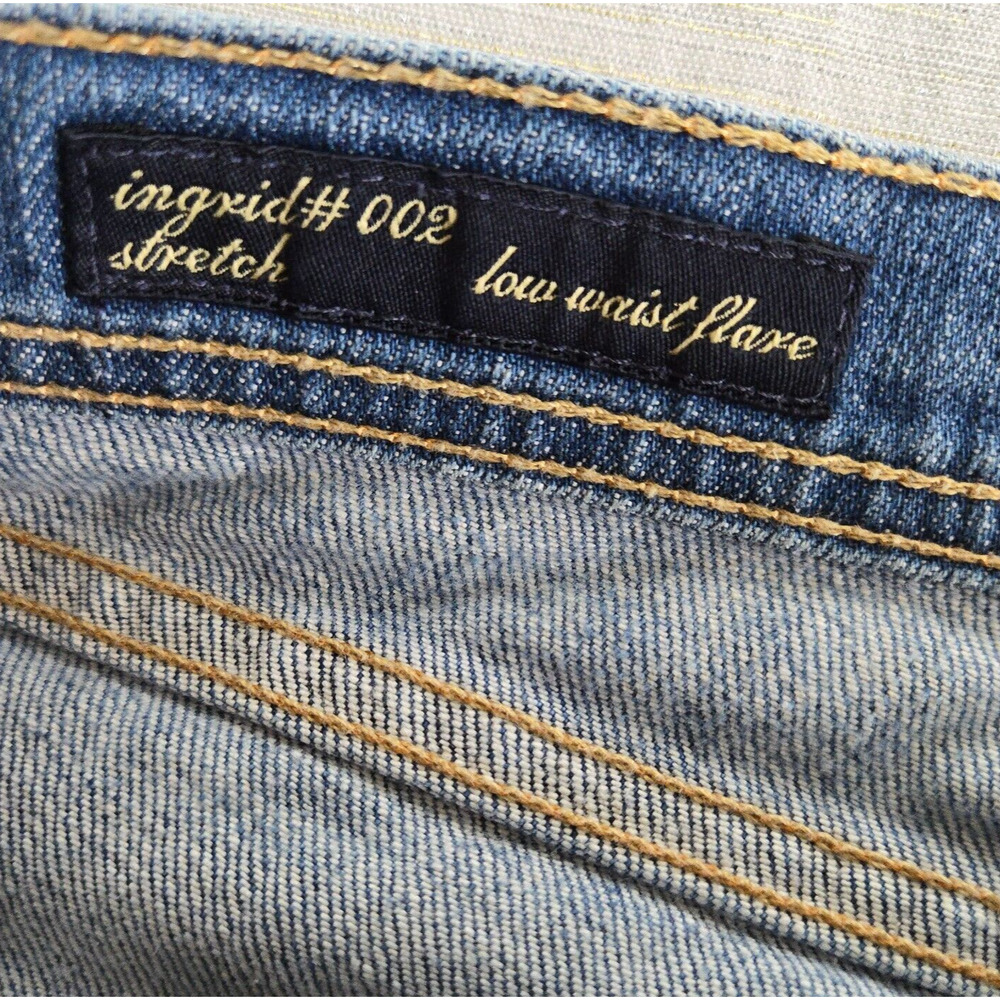 Citizens Of Humanity Jeans Womens 27 Low Rise Flare Distressed Denim Grunge Y2K - Picture 9 of 14